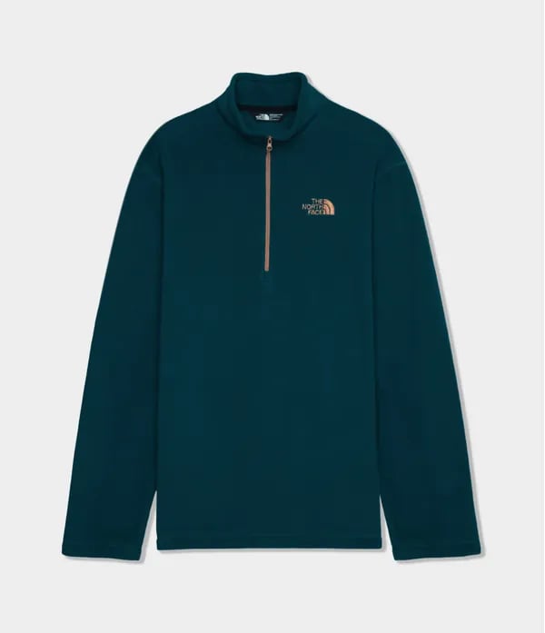 Blusa The North Face Fleece Glacier 1/4 Zip Masc - Azul Petróleo