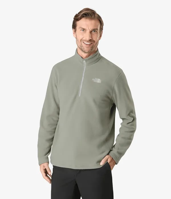 Fleece The North Face Glacier 1/4 Zip Masc - Cinza
