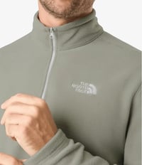 Fleece The North Face Glacier 1/4 Zip Masc - Cinza