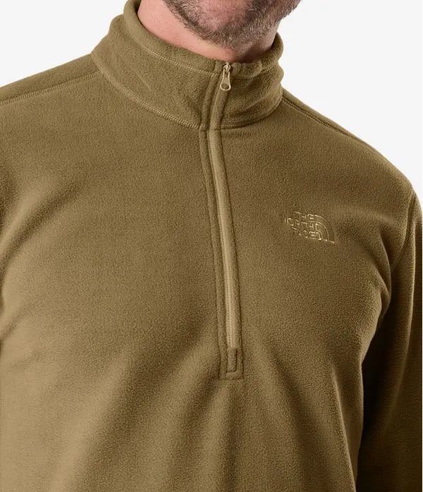 Blusa The North Face Fleece Glacier 1/4 Zip Masc - Marrom
