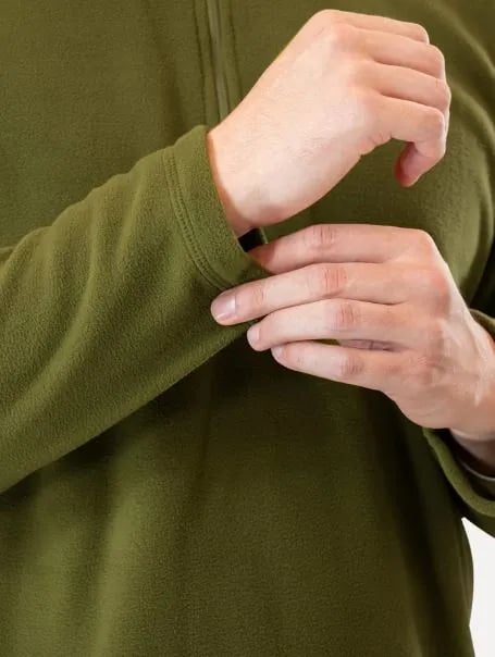 Blusa The North Face Fleece Glacier 1/4 Zip Masc - Verde Oliva