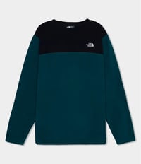 Fleece The North Face Glacier Crew Masc - Preto/Azul Petróleo