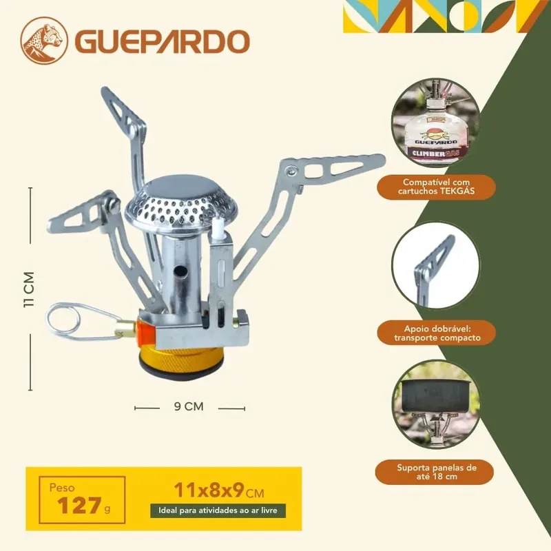Fogareiro Guepardo Inox Compact