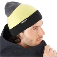 Gorro Salomon Flatspin Dupla Face Unissex - Preto/Amarelo/Cinza
