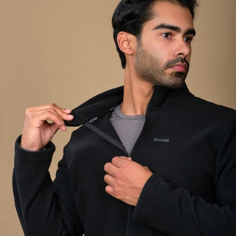 Jaqueta 4Climb Sport Fleece Masc - Preto