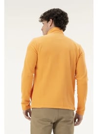 Jaqueta Alpen Fleece Thermo Turtleneck Masc - Laranja Cenoura P