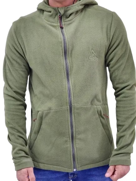Jaqueta Alpen Fleece Thermo Zip Masc - Verde Menta