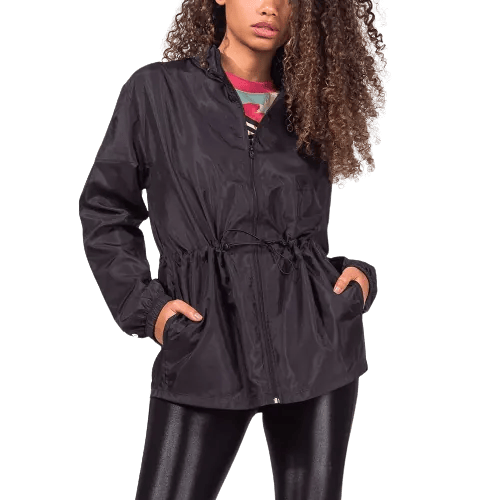 Jaqueta Corta Vento Umbro Diamond Beach Fem - Preto