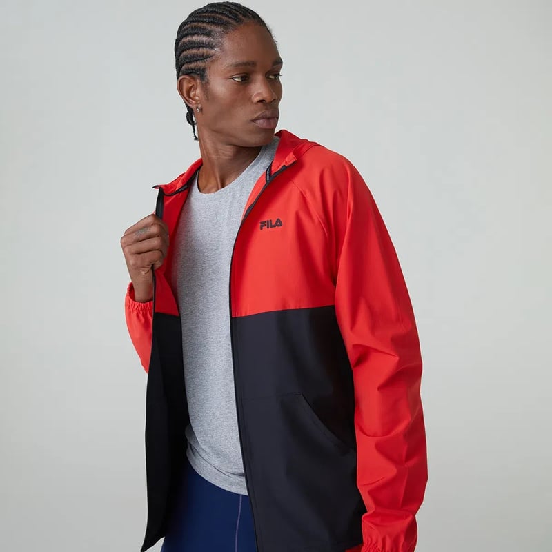 Jaqueta Fila Sport Masc Preto/Vermelho