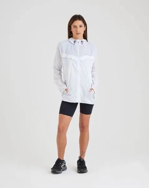 Jaqueta Galapagos Corta Vento Apex Unissex - Branca e Violeta