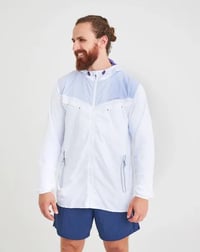 Jaqueta Galapagos Corta Vento Apex Unissex - Branca e Violeta