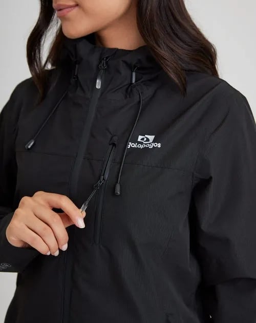 Jaqueta Galapagos Darwin 2.0 Fem - Preto (Impermeável)