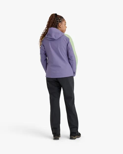 Jaqueta Galapagos Darwin Evolution 2.0 Fem - Lavanda e Verde (Impermeável)