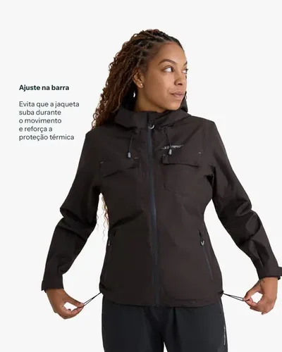 Jaqueta Galapagos Darwin Heat Fem - Preto (Impermeável)