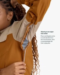 Jaqueta Galapagos Darwin Heat Fem - Terracota (Impermeável)