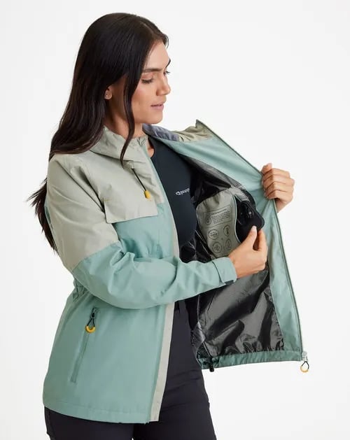 Jaqueta Galapagos Darwin Heat Fem - Verde (Impermeável)