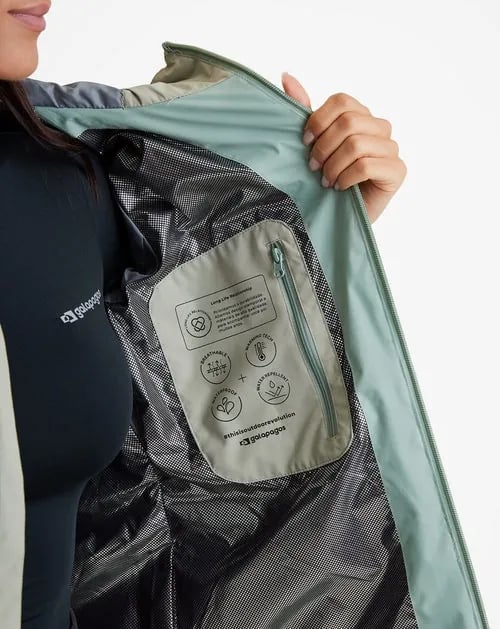 Jaqueta Galapagos Darwin Heat Fem - Verde (Impermeável)