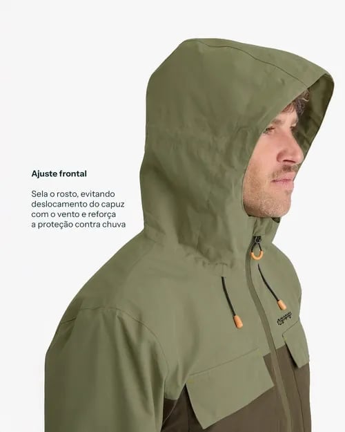 Jaqueta Galapagos Darwin Heat Masc - Verde (Impermeável)