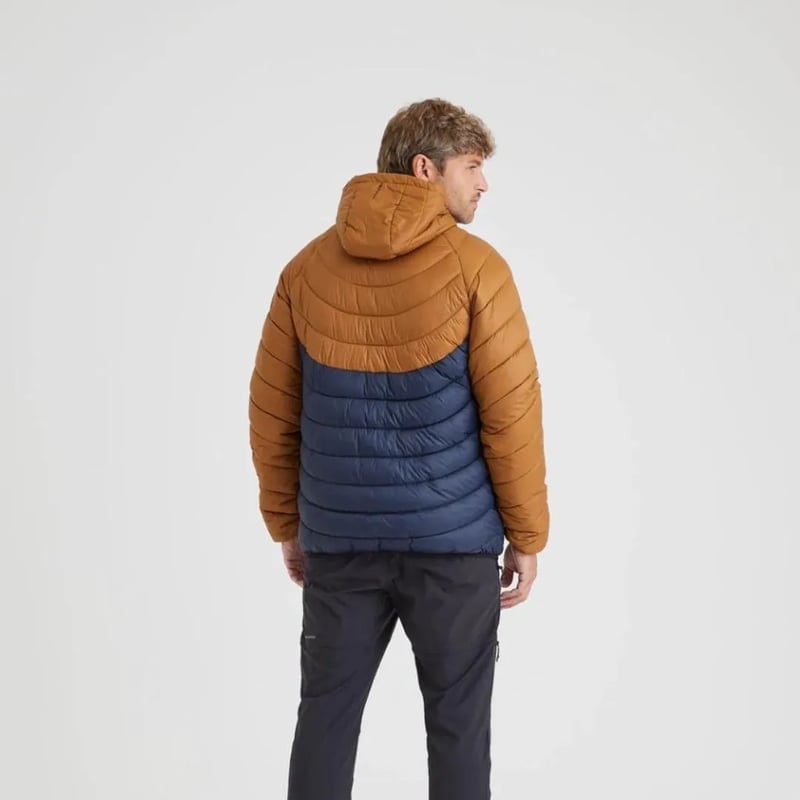 Jaqueta Galapagos Puffer Fur Seal PP - Ocre e Azul Marinho - PP
