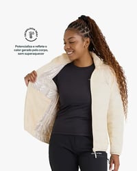 Jaqueta Galapagos Puffer Ibex Thermolite Heat Fem - Off White