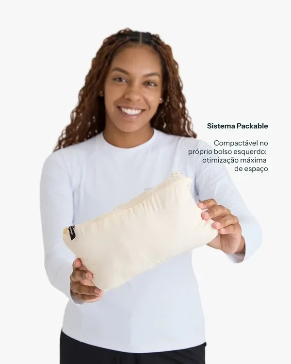 Jaqueta Galapagos Puffer Ibex Thermolite Heat Fem - Off White