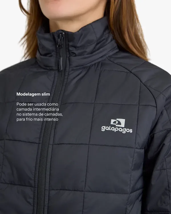 Jaqueta Galapagos Puffer Ibex Thermolite Heat Fem - Preto