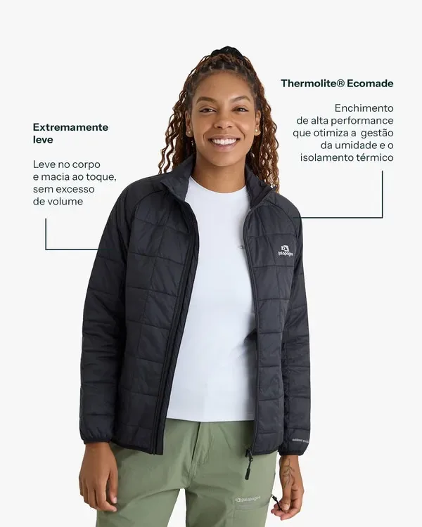 Jaqueta Galapagos Puffer Ibex Thermolite Heat Fem - Preto