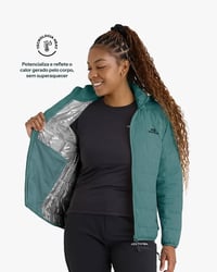 Jaqueta Galapagos Puffer Ibex Thermolite Heat Fem - Verde