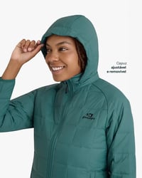 Jaqueta Galapagos Puffer Ibex Thermolite Heat Fem - Verde