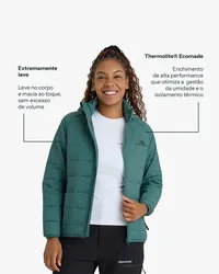Jaqueta Galapagos Puffer Ibex Thermolite Heat Fem - Verde