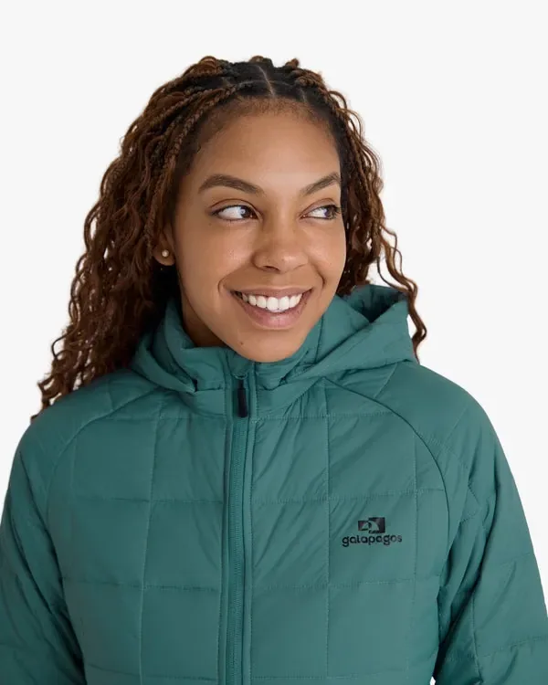 Jaqueta Galapagos Puffer Ibex Thermolite Heat Fem - Verde