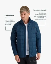 Jaqueta Galapagos Puffer Ibex Thermolite Heat Masc - Azul Marinho
