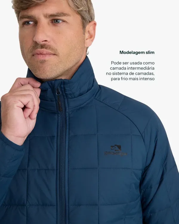 Jaqueta Galapagos Puffer Ibex Thermolite Heat Masc - Azul Marinho