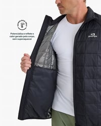 Jaqueta Galapagos Puffer Ibex Thermolite Heat Masc - Preto
