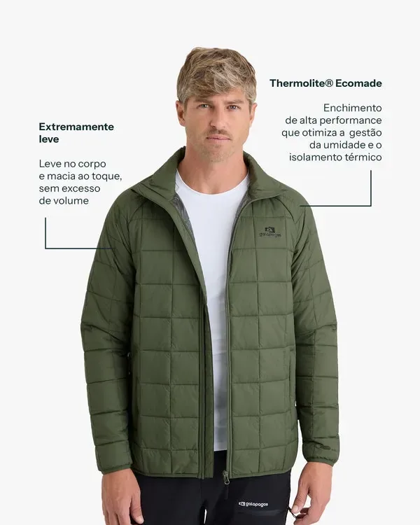 Jaqueta Galapagos Puffer Ibex Thermolite Heat Masc - Verde