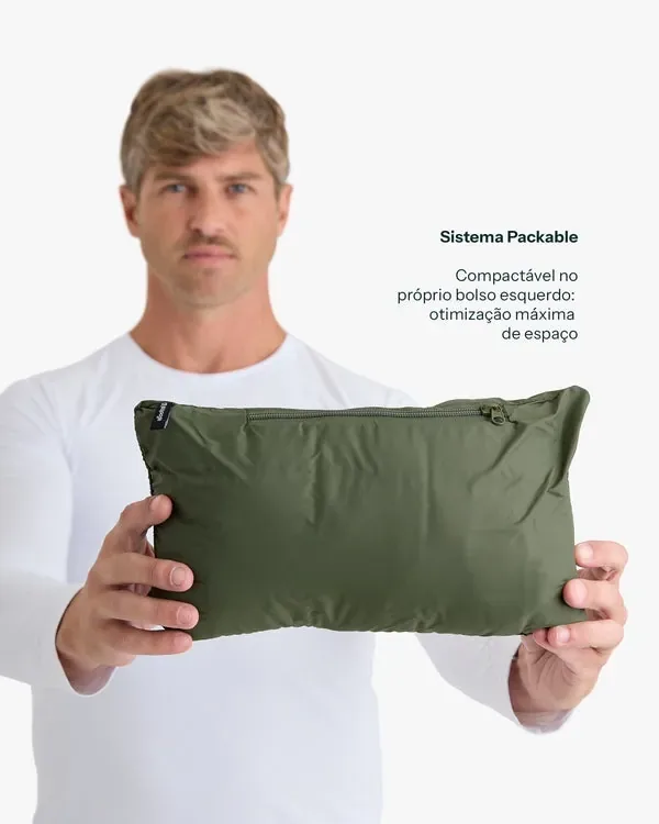 Jaqueta Galapagos Puffer Ibex Thermolite Heat Masc - Verde