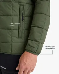 Jaqueta Galapagos Puffer Ibex Thermolite Heat Masc - Verde