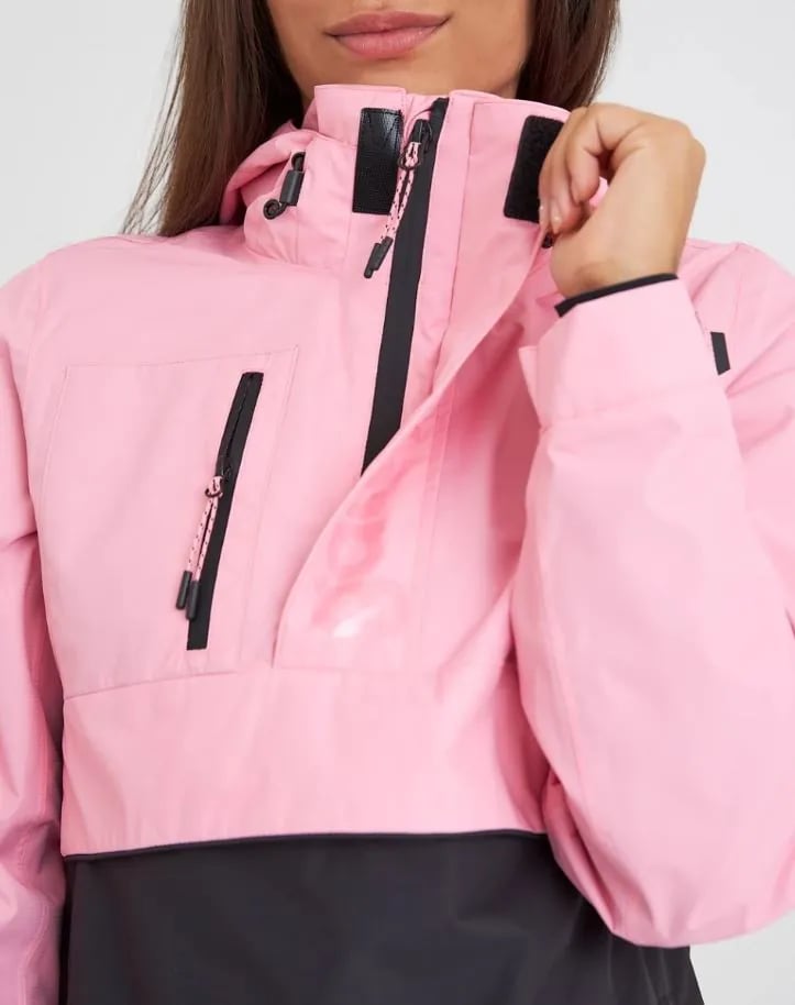 Jaqueta Galapagos Snow Fem - Rosa/Preto (Impermeável)