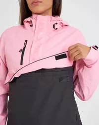 Jaqueta Galapagos Snow Fem - Rosa/Preto (Impermeável)