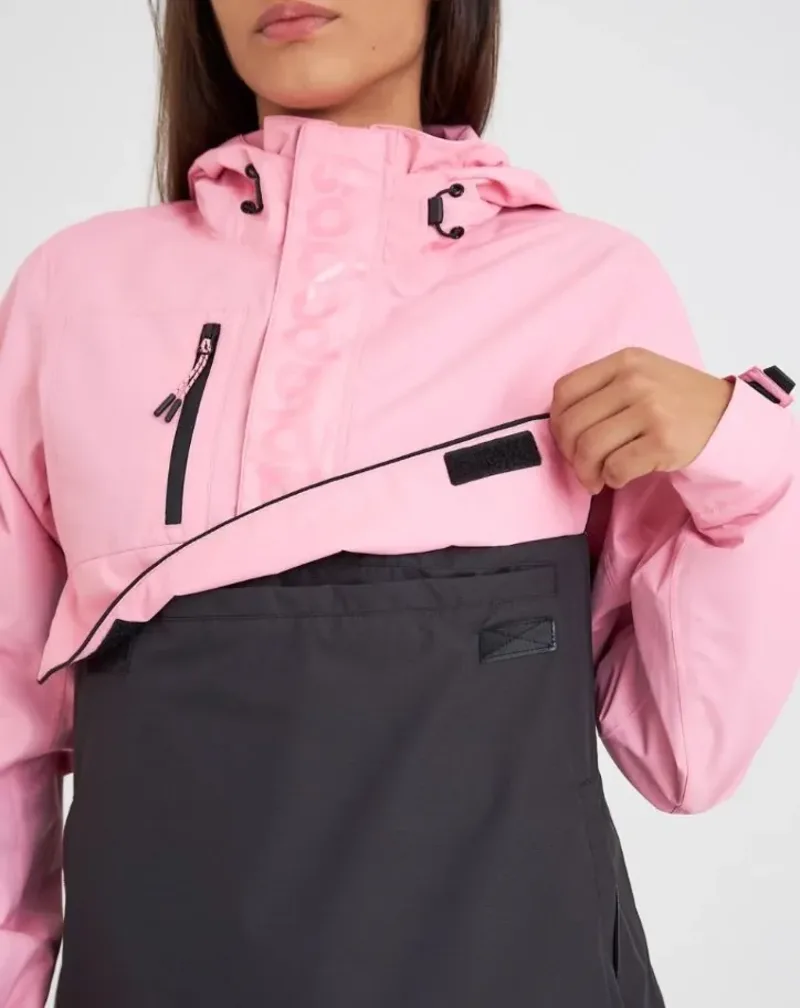 Jaqueta Galapagos Snow Fem - Rosa/Preto (Impermeável)