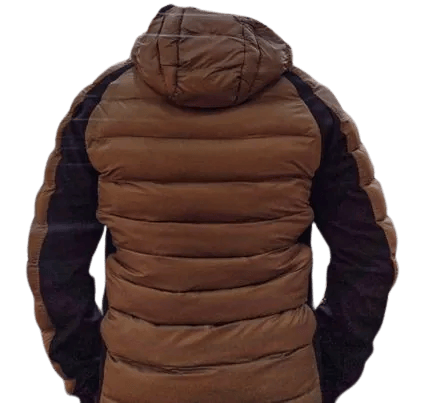 Jaqueta JAB Puff Mobile Capuz Masc - Marrom