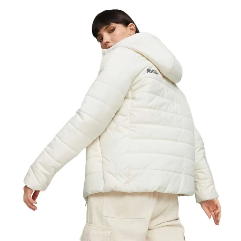 Jaqueta Puma ESS Hooded Padded Fem - Off White - P