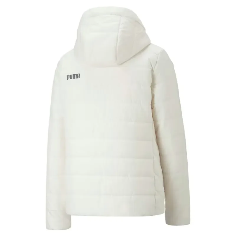 Jaqueta Puma ESS Hooded Padded Fem - Off White - P
