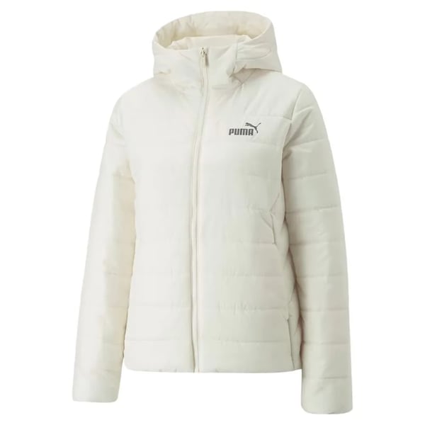Jaqueta Puma ESS Hooded Padded Fem - Off White - P