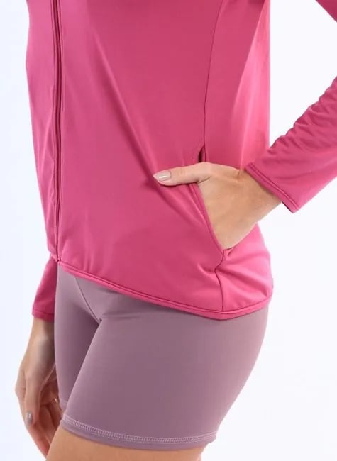 Jaqueta Sol Sports Push Fem - Rosa Fucsia