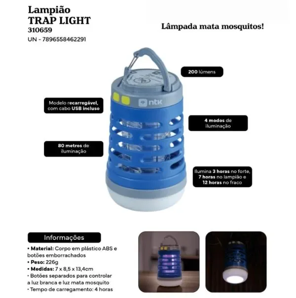 Lampião NTK Trap Light