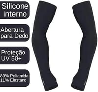 MANGUITO ESPORTIVO SELENE UV50+ E ABERTURA PARA DEDOS