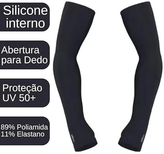 MANGUITO ESPORTIVO SELENE UV50+ E ABERTURA PARA DEDOS