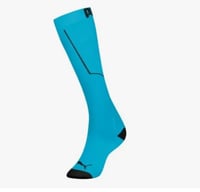 Meia Puma 3/4 Compressão Sport Masc 39-43 -Turquesa/Preto