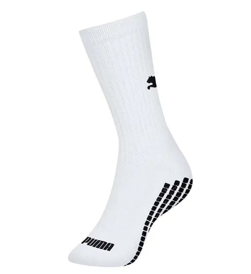 MEIA PUMA ESPORTIVA TRACTION CANO MÉDIO COM ANTIDERRAPANTE BRANCO 39-43